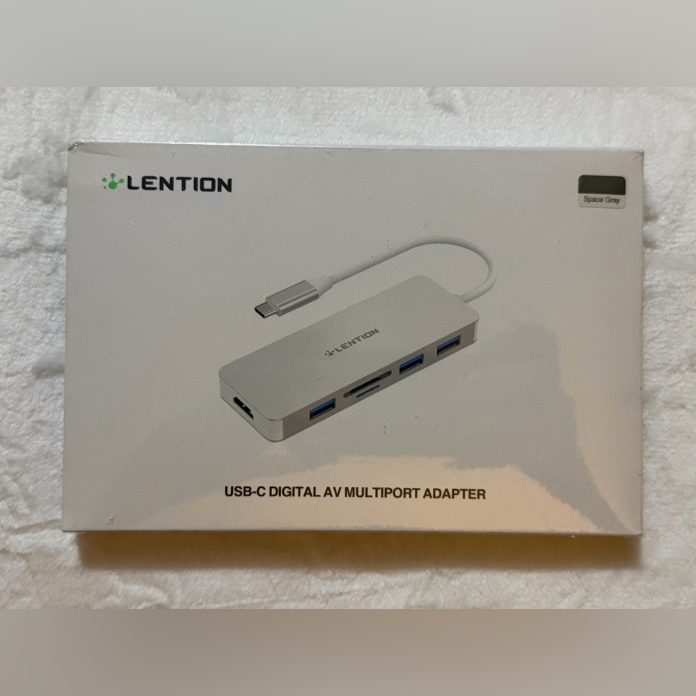 Lention USB-C Digital AV Multiport Adapter - Space Gray